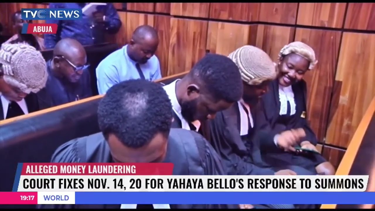 Court Fixes Nov. 14, 20 For Yahaya Bello's Response To Summons