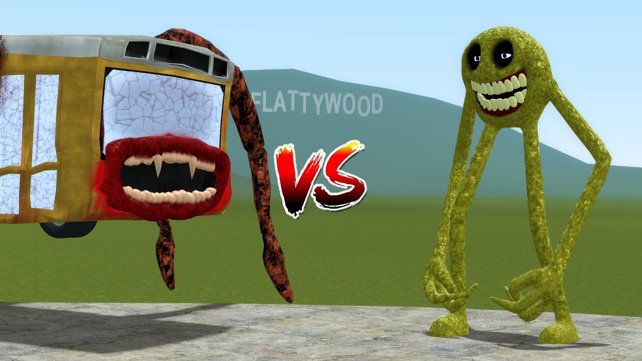 NEW BUS EATER VS NEW ROBLOX INNYUME SMILEY'S STYLIZED NEXTBOT in Garry's Mod!