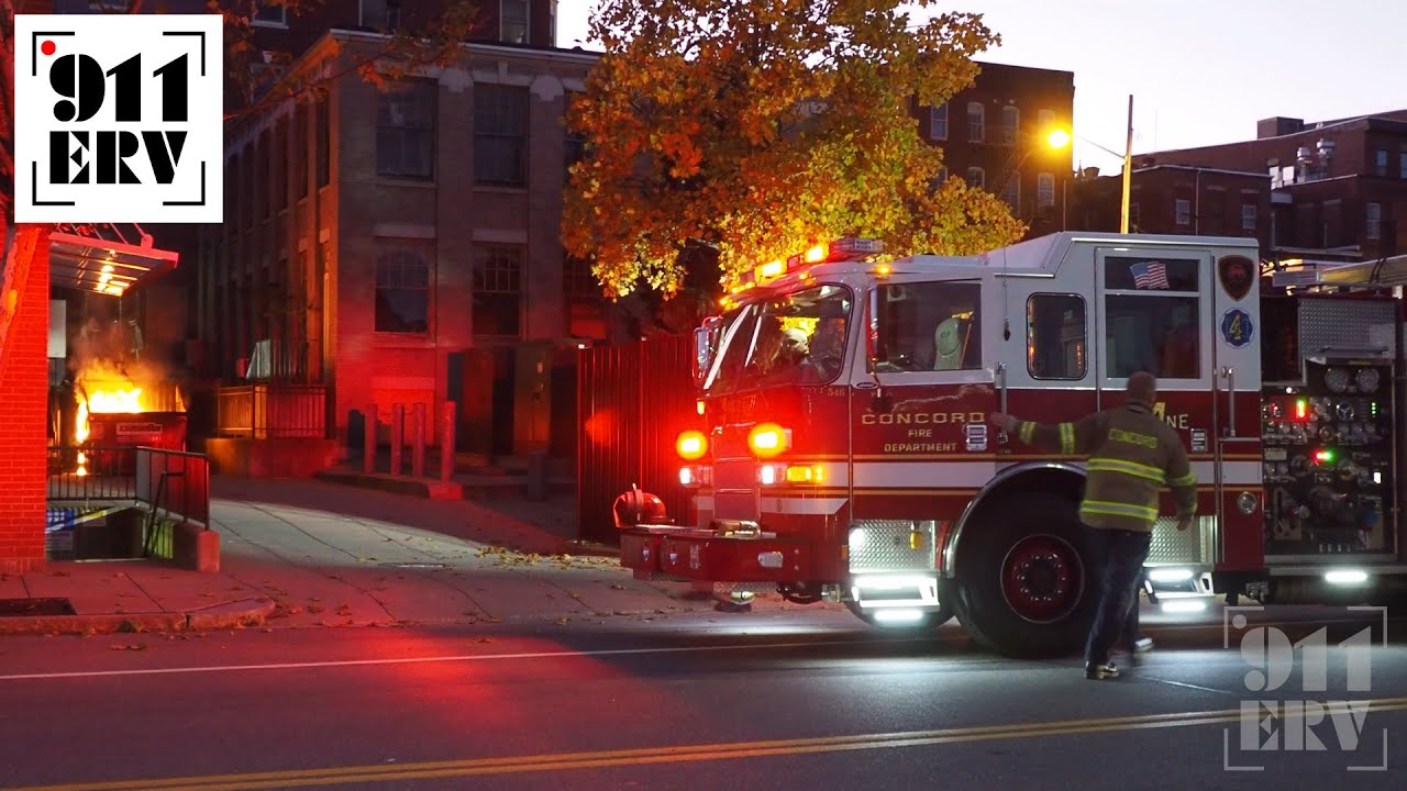 Pre-Arrival: Concord Fire Puts Out Dumpster Fire