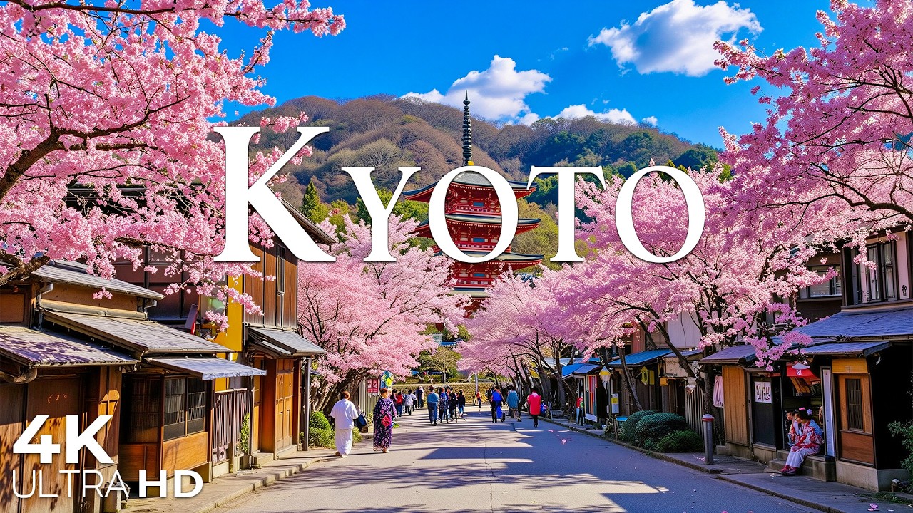 Kyoto Spring 4K 🌸 Tranquil Sakura Temples, Sacred Shrines & Timeless Kyoto Stillness