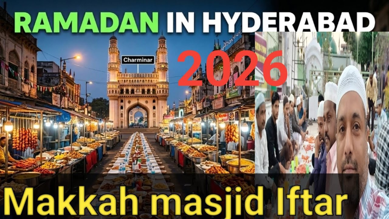 Charminar Night Bazaar Hyderabad 2026 Aap Aur Hum Ghoome Street of Charminar| Iftar in Makkah Masjid