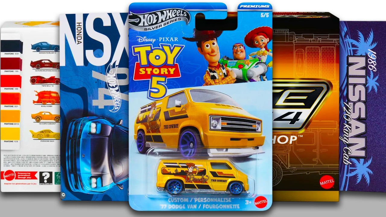 Витрина - Hot Wheels Entertainment в тематике &laquo;История игрушек 5&raquo;, Acura NSX от RLC, Nissan 720, ...