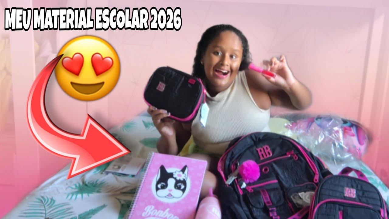 MINHA MOCHILA 2026 DA REBECCA BONBON! #materialescolar2026