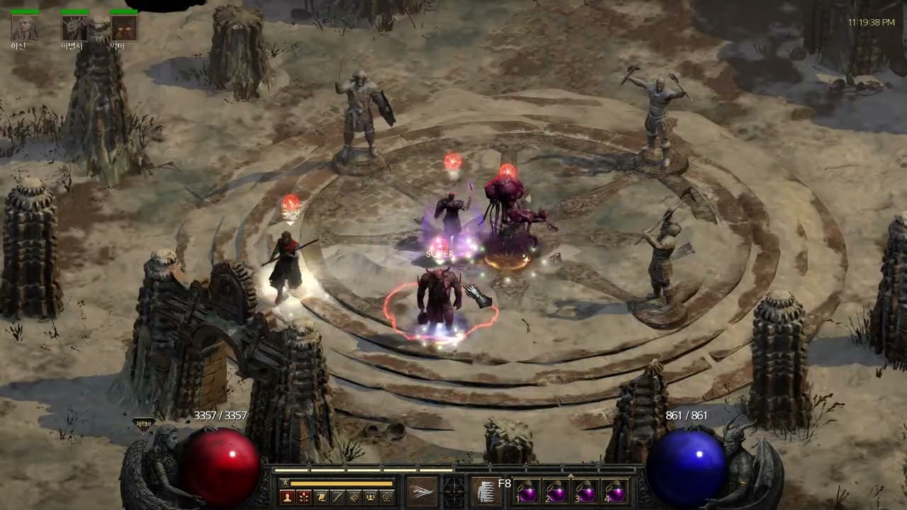 레져렉션 DLC 동상 컨텐츠 위자드 통찰용병 메타빌드 (헤파몬/홀프)