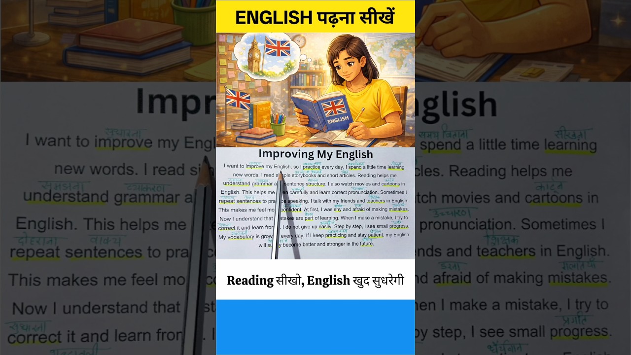 How to Read English Easily 🔥 | अंग्रेजी पढ़ना कैसे सीखें आसान तरीका | Learn English from Story