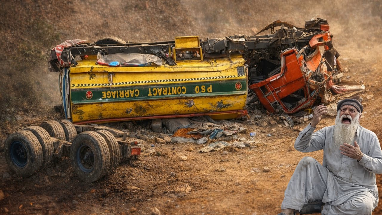 Fuel Tanker Falls Into Deep Valley, Driver Dies, Recovery Underway Using 1990s Techniques