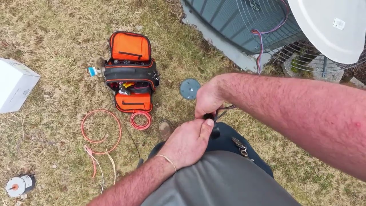 Outdoor fan motor Change out