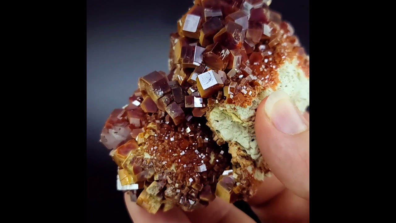 Vanadinite with Baryte - Mibladen Mining District, Midelt Province, Morocco