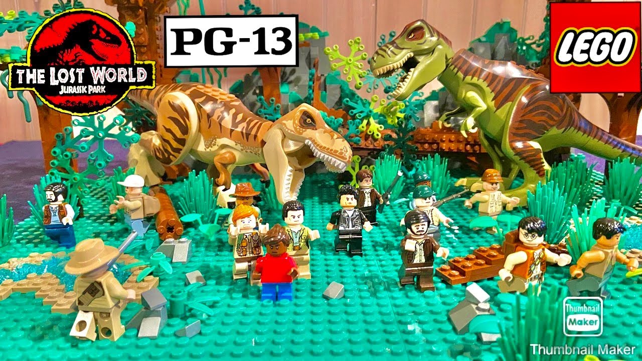 The Lost World!!! A LEGO Jurassic Park Stop Motion Movie!! 