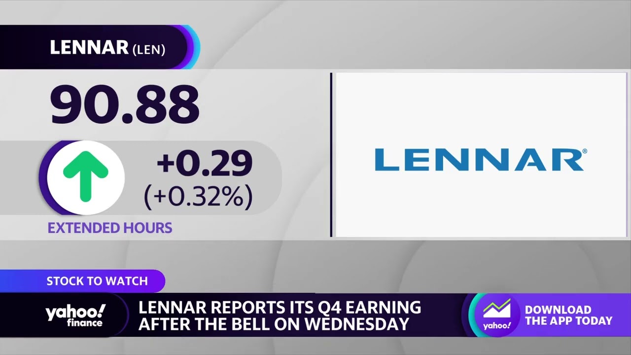 Lennar set to report Q4 earnings after Wednesday&rsquo;s closing bell