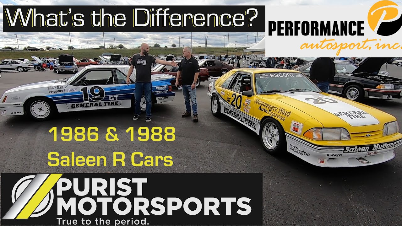 Saleen R Car Comparison   1986 and 1988 R Car Review