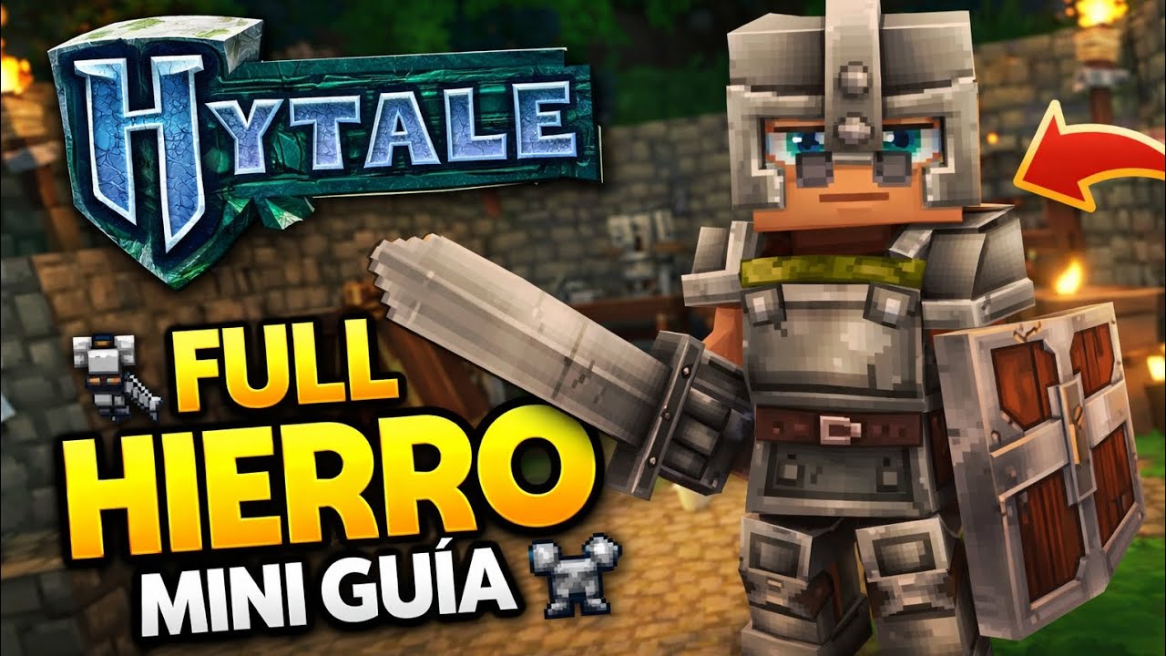 C&Oacute;MO CONSEGUIR ARMADURA FULL HIERRO EN HYTALE | MINI GU&Iacute;A