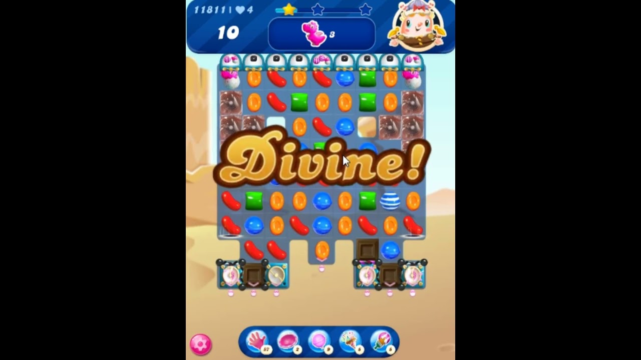 Candy Crush Saga Level 11811 - 3 Stars, 19 Moves Completed, No Boosters