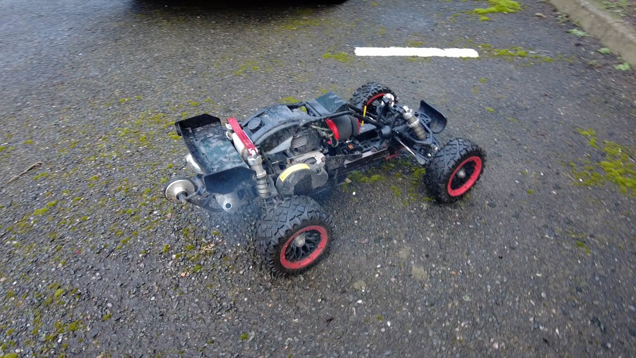 Rovan Q-Shorty With Upgraded 10MM Shocks and Airfilter Petrol RC Car