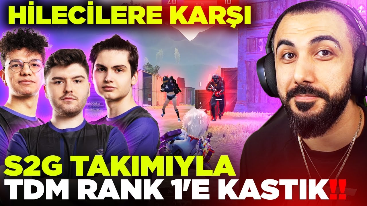 D&Uuml;NYA'NIN EN İYİ TAKIMIYLA TDM RANK 1'E KASTIK!! | PUBG MOBILE