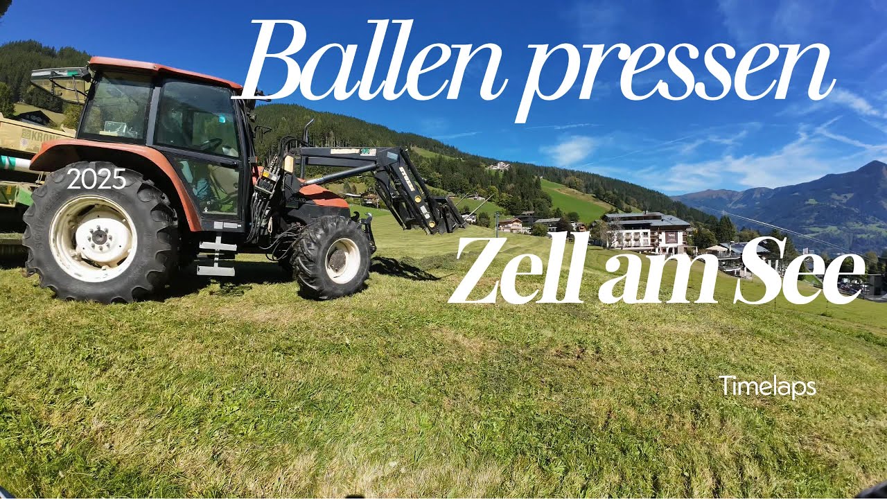 Ballen pressen Zell am See 2025, Timelaps