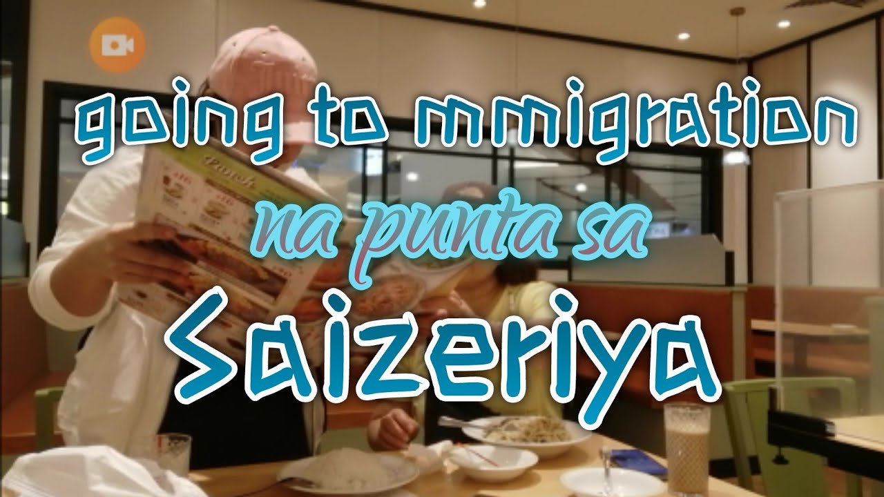 going to immigration sa iba na punta😅 sa kain ang bagsak