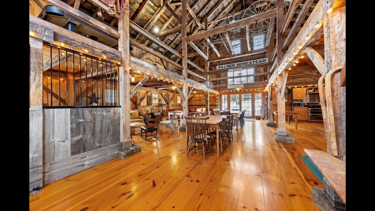Restored Colonial with Converted Post and Beam Barn on 1.52± Acres Derry, New Hampshire