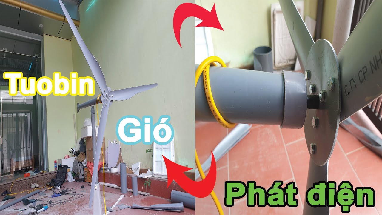 Hướng dẫn cách làm Tuabin Gió | Điện từ thiên nhiên