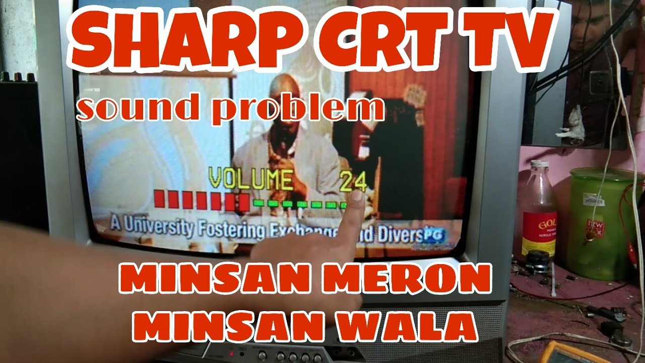 Sharp crt tv repair no sound-free test piont for newbei