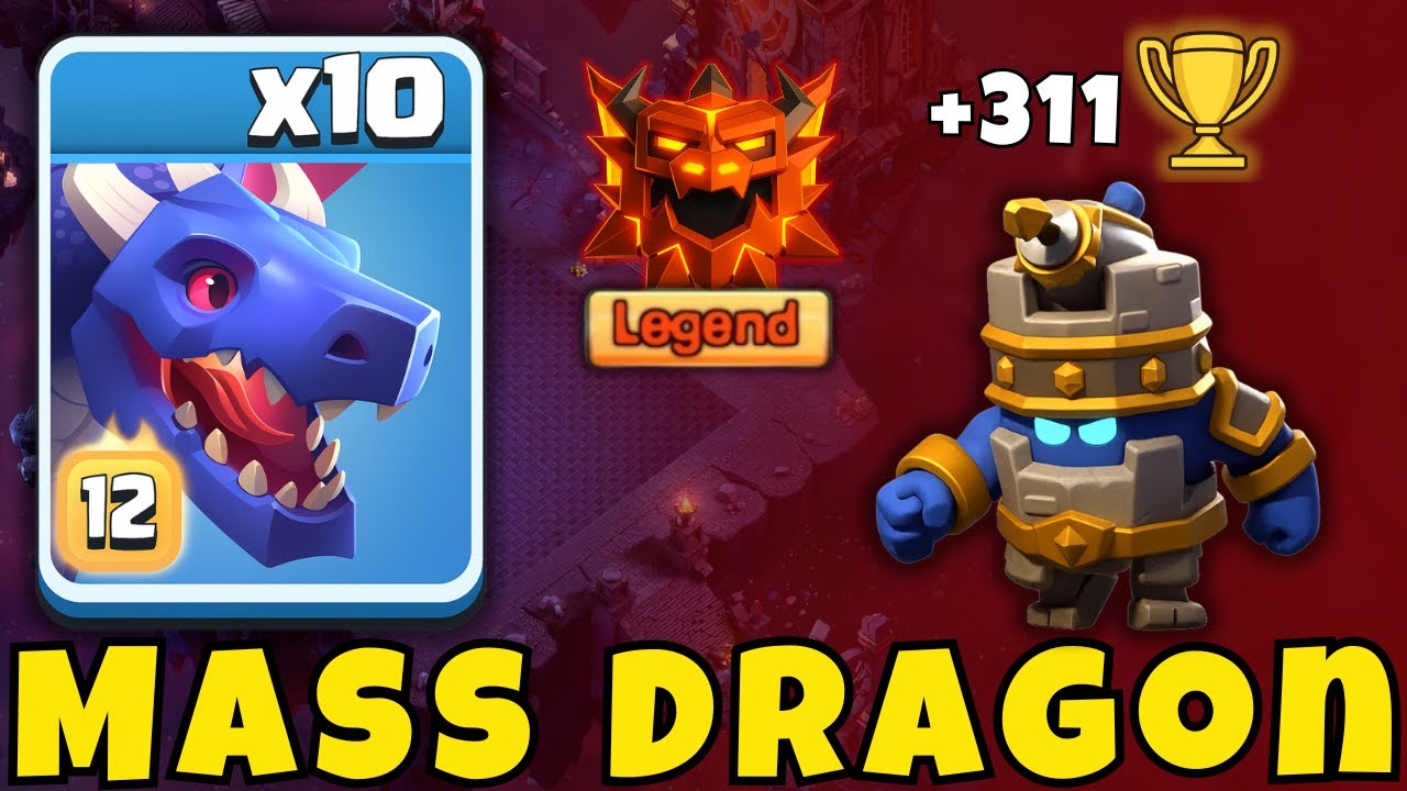NEW Ranked Mode TH18 DRAGON Attack – The MOST Consistent Legend League Strategy!