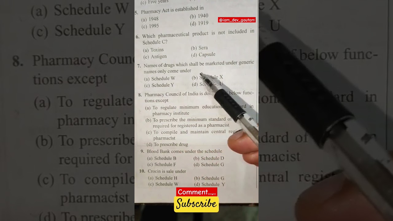 RRB Pharmacist Exam Preparation-2 #mcq #rrbsyllabus #rrbexamdetails #rrb #shorts #feedshorts #dev