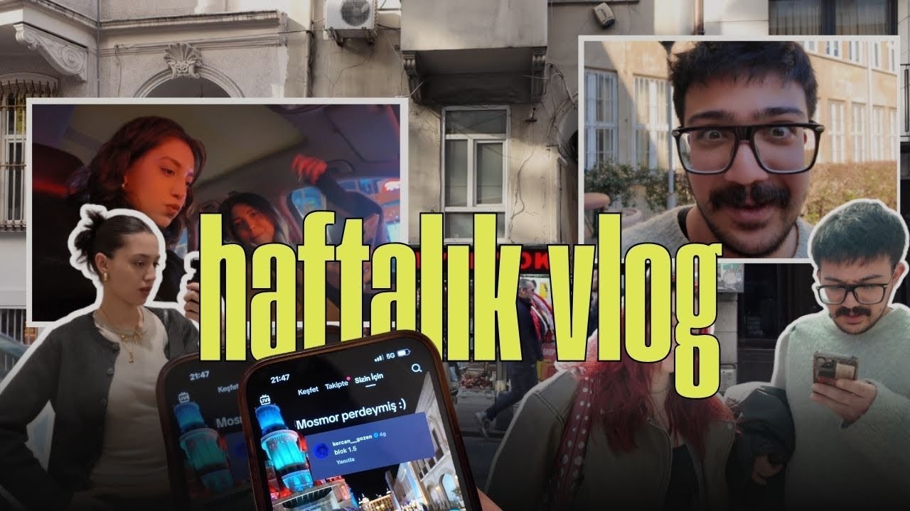 HAFTALIK VLOG 1 | alışveriş, İTÜ Moda Tasarım, hastayım ve kahve