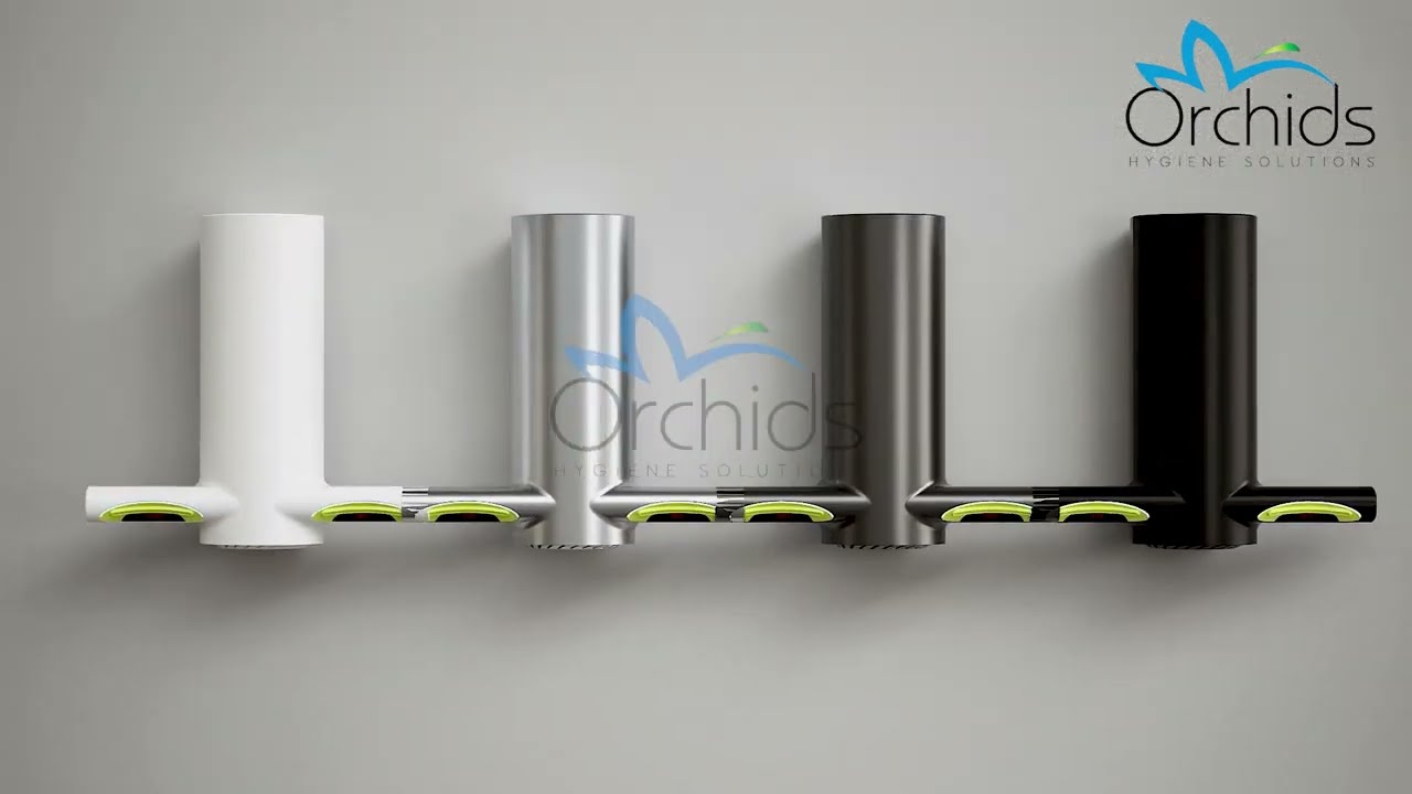 Orchids Hand Dryer : OR/HD/9kV ( Silver / White )