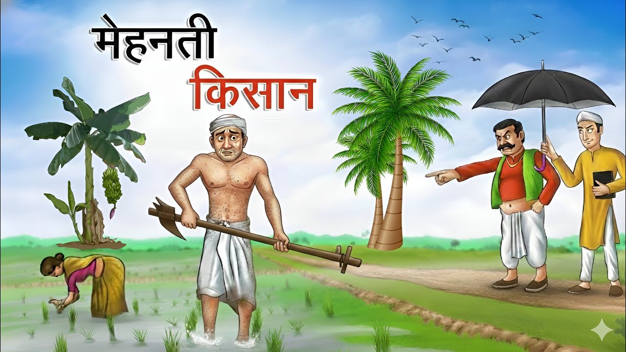मेहनती किसान | MEHNATI KISAN | HINDI KAHANIYA | HINDI CARTOON STORY