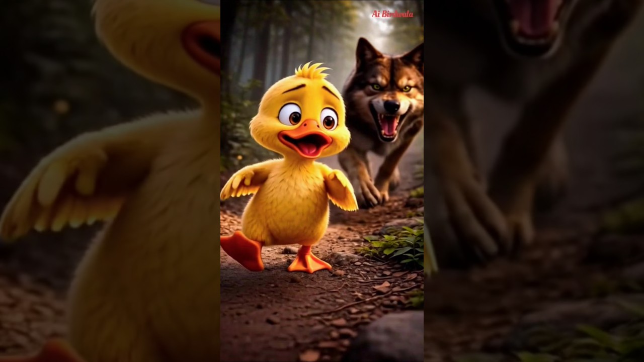 “गुड्डू बतख और दोस्ती की ताकत 🦆❤️ | Emotional Animal Story | AI Pixar Style” 