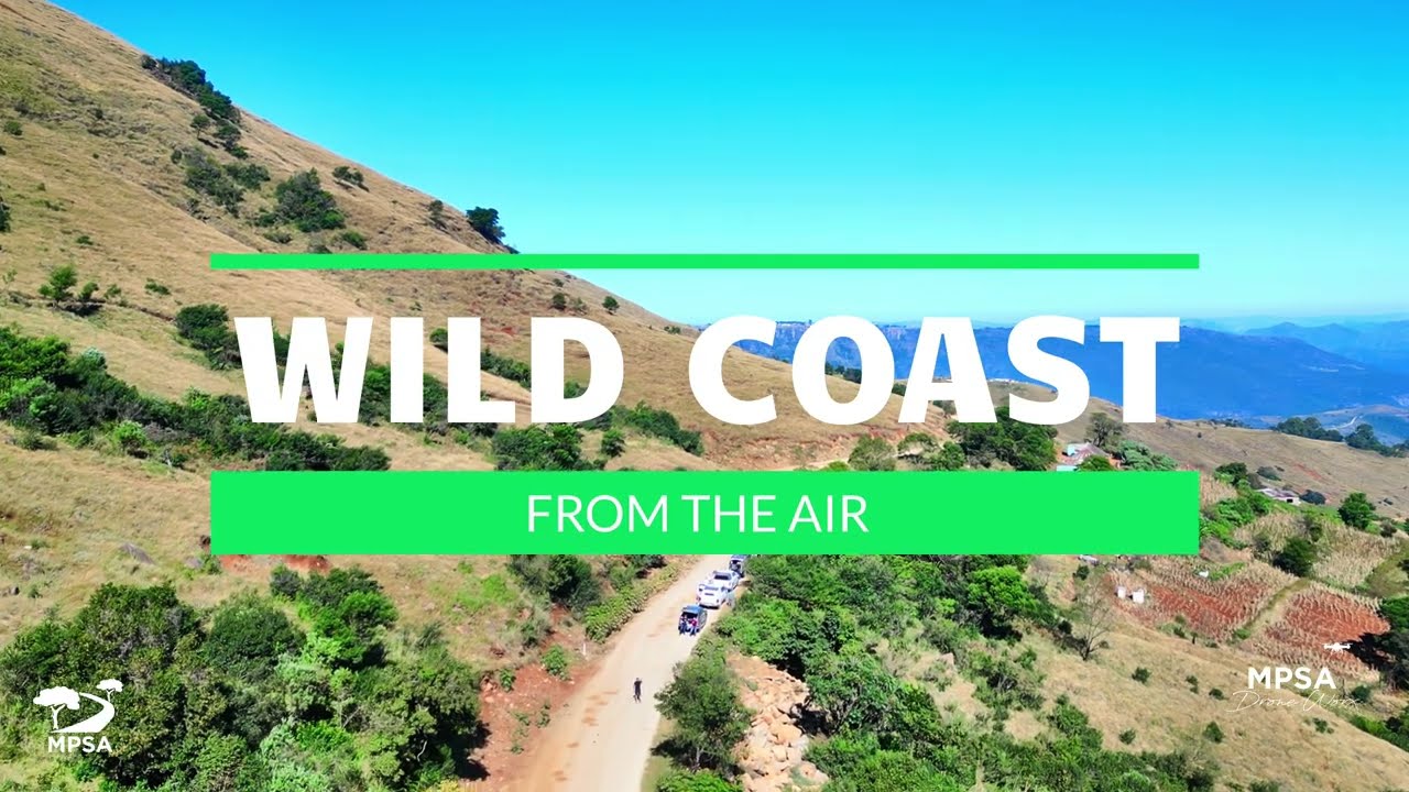 Wild Coast (Northern Sector) from the air - Mountain Passes of South Africa