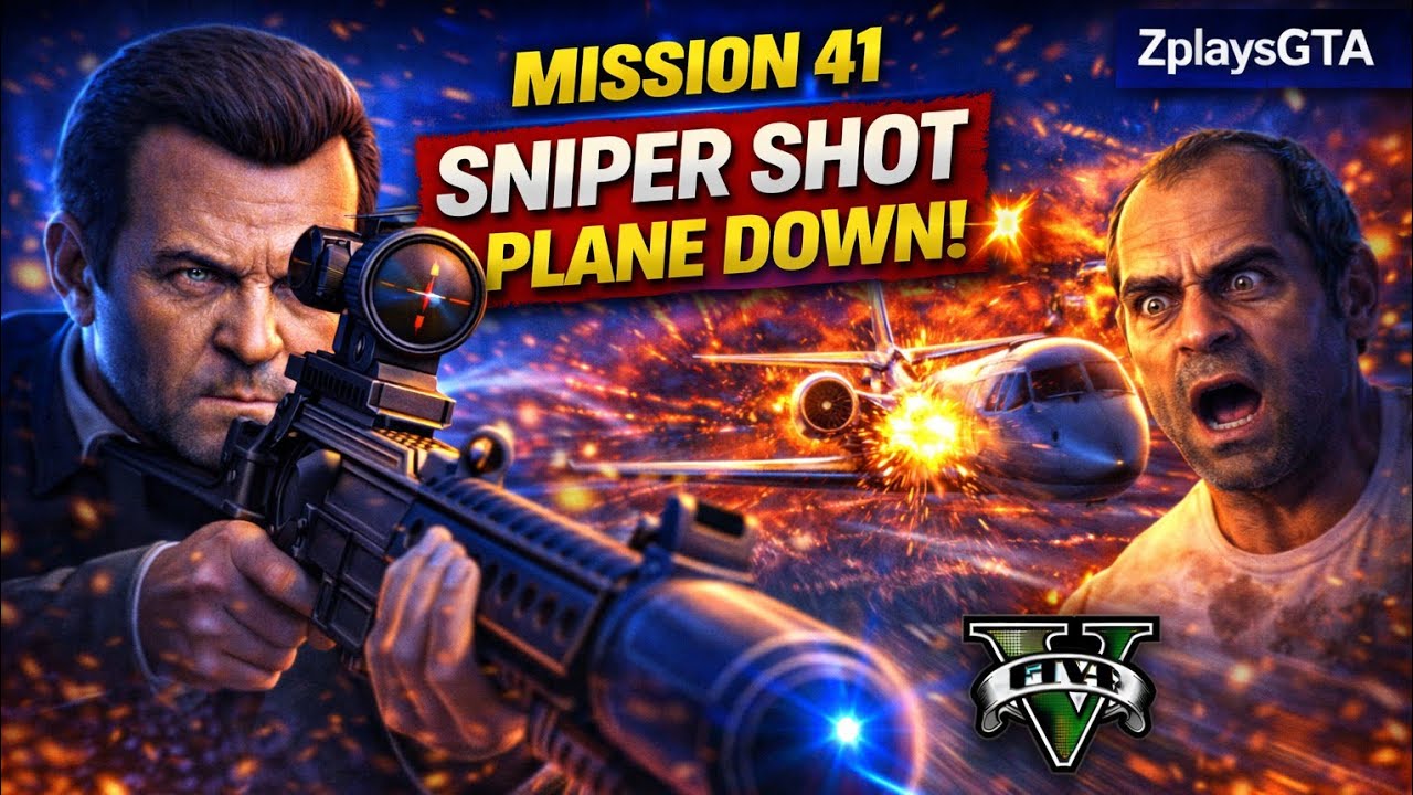 GTA 5 Caida Libre – Plane Crash Sniper Mission! 😱 Mission 41