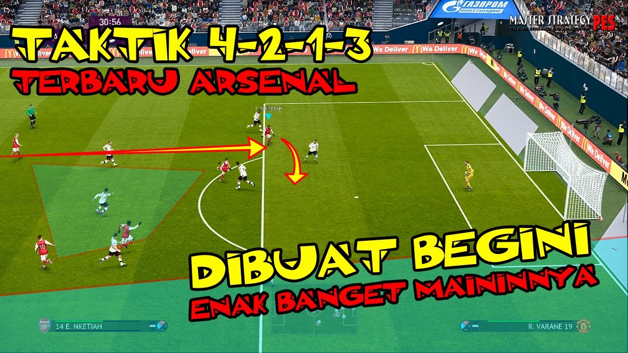 Ternyata hanya Perlu dibuat Begini, Pakai Arsenal jadi enak banget PES 2021 update 2023