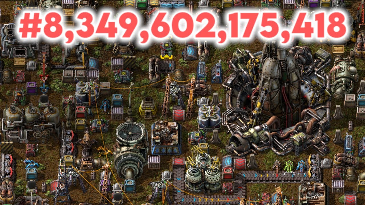 Я построил буквально каждую фабрику в Factorio