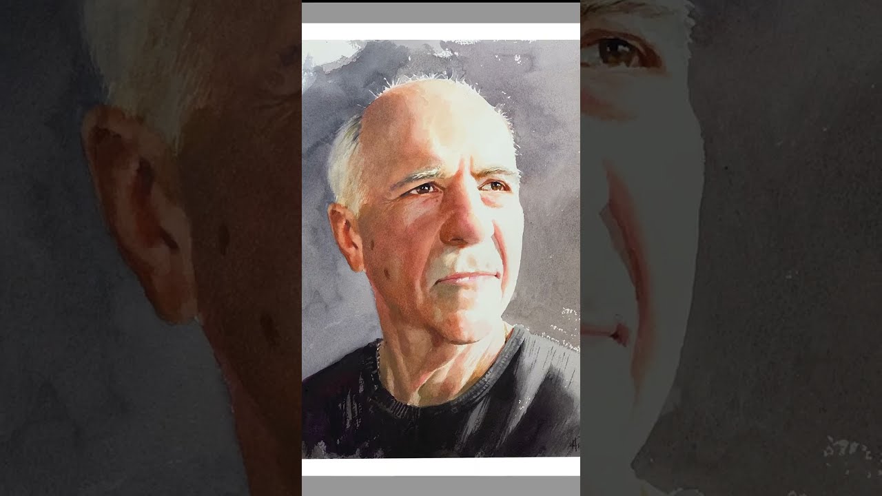 Beginner | Easy Watercolor | HELAL'S STUDIO | Simple Watercolor | Watercolor Portrait