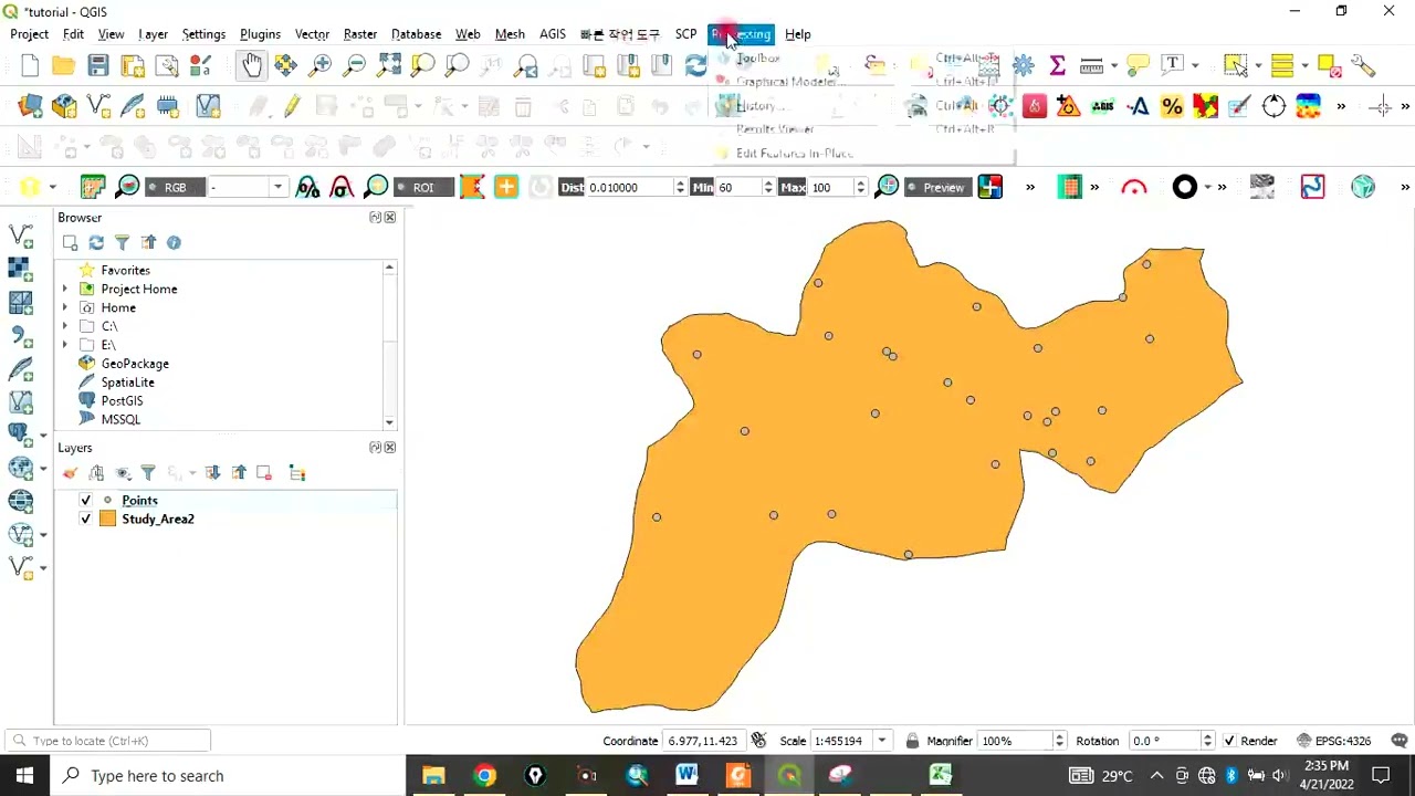 Как сделать интерполяцию данных XYZ в QGIS