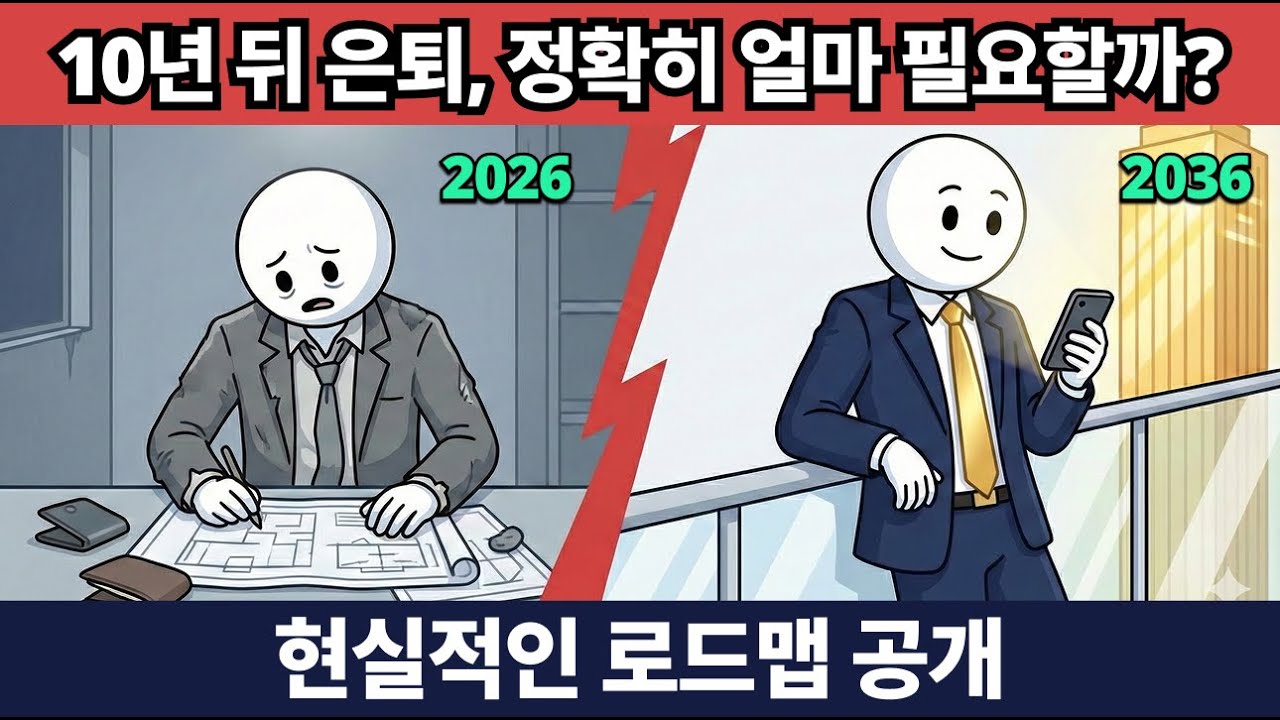 10년 뒤 은퇴, 정확히 얼마 필요할까? (현실적인 로드맵 공개)