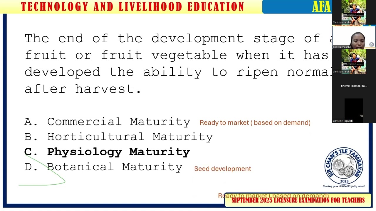 Agriculture and Fishery Arts LET - TLE Part 6