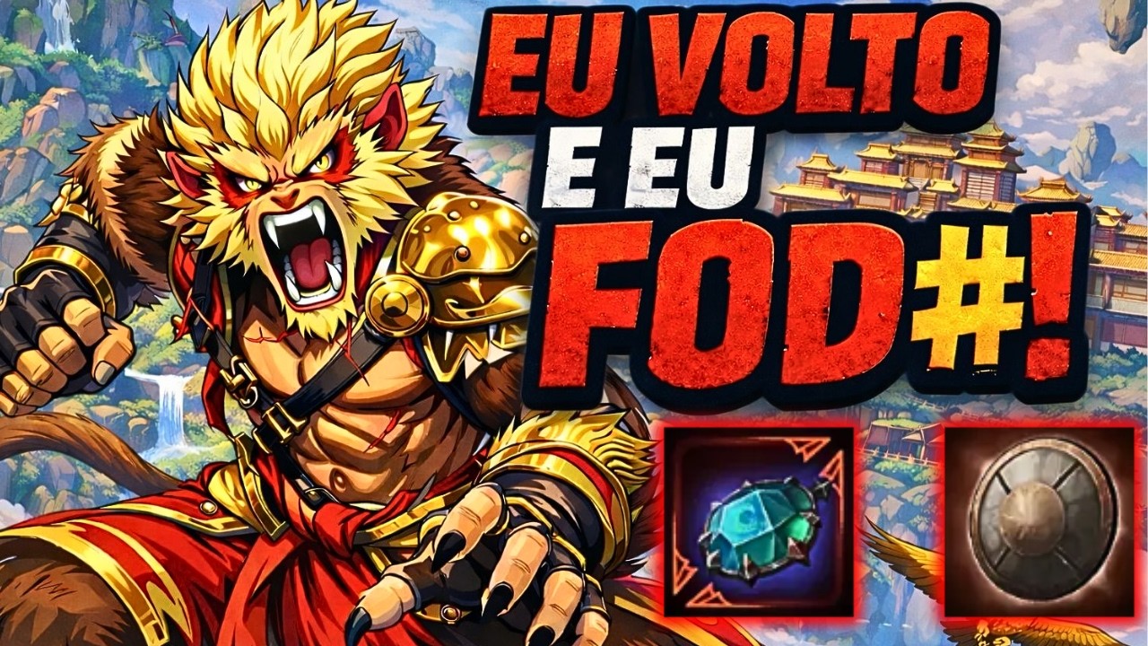SMITE 2: Essa build de Wukong destruiu streamer famoso!