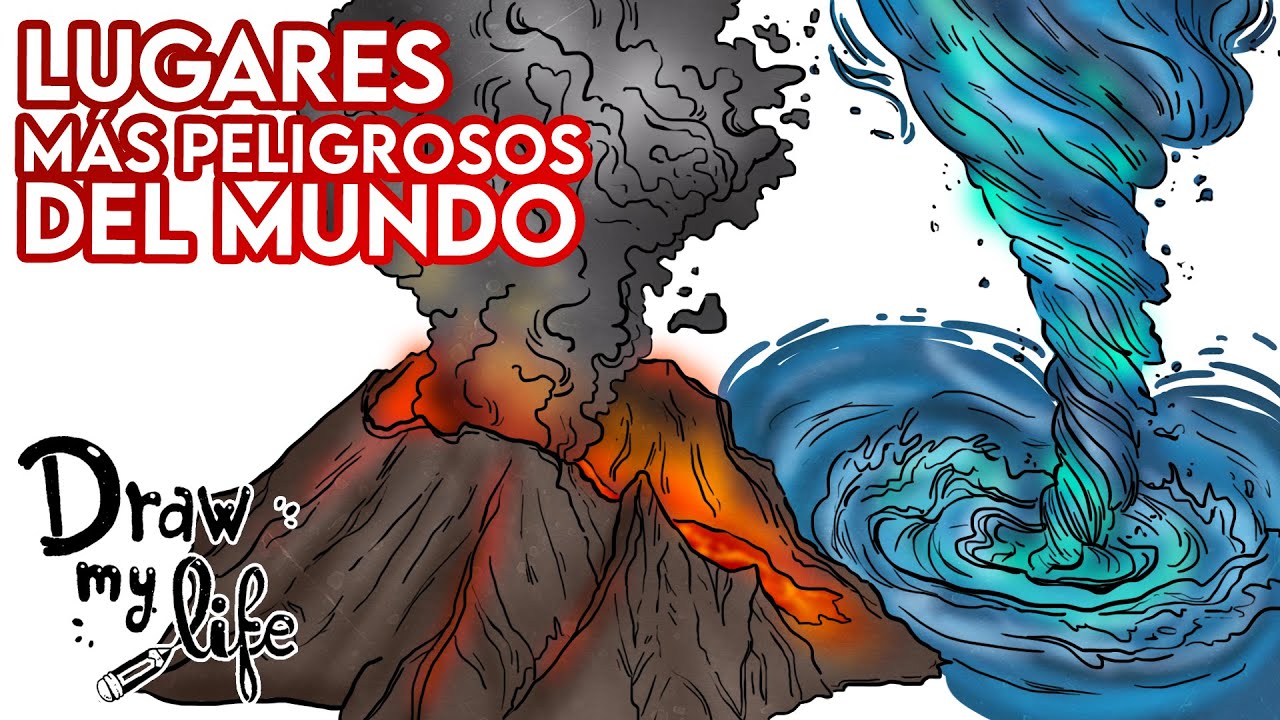 Los LUGARES MÁS PELIGROSOS del MUNDO 🌎 😱 | Draw My Life en Español