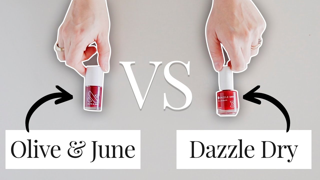Olive & June против Dazzle Dry [Сравнение по дням]