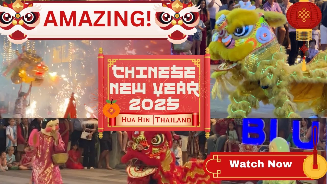 Chinese New Year 2025 at Bluport Hua Hin – A Must See Spectacle! #thailand #chinesenewyear2025