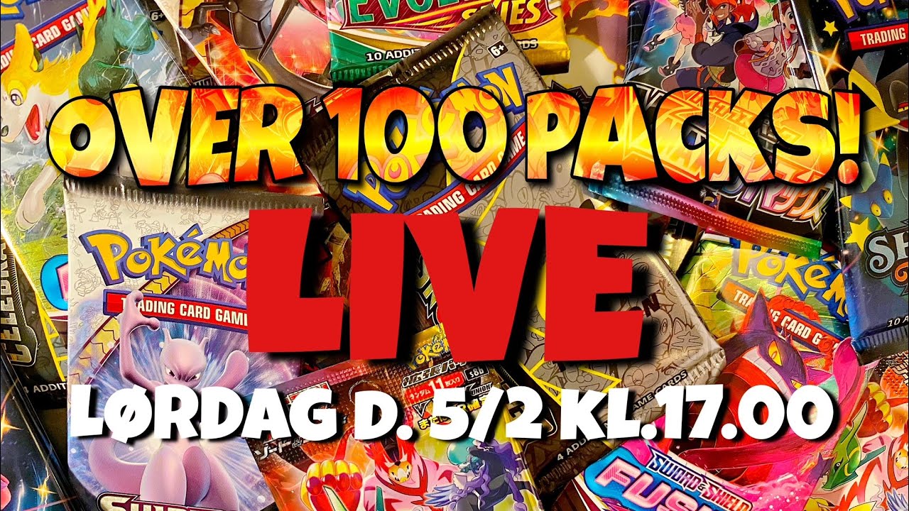 ÅBNER OVER 100 AF JERES POKÉMON PAKKER!