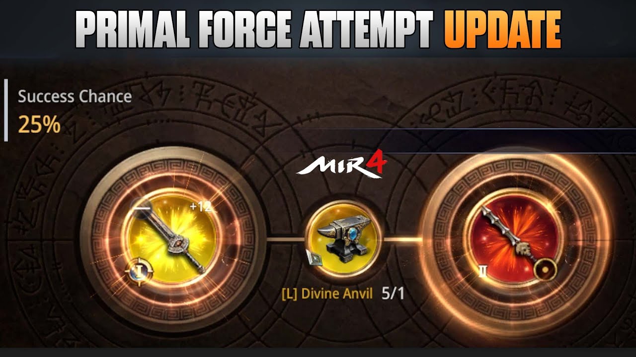 MIR4 - PRIMAL FORCE ATTEMPT UPDATE