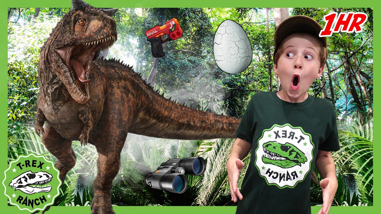 Dinomaster Is Back! Dino Eggs & Kids Play Toys |🐱‍🐉 T-Rex Ranch | Videos for Kids - Explore With Me!
