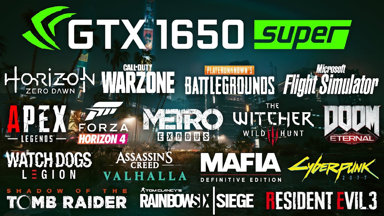 GeForce GTX 1650 SUPER 4GB Test in 25 Games in 2021 (Ryzen 5 3600)