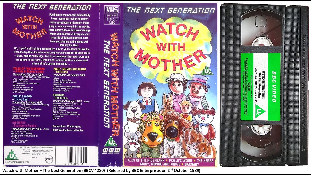 Watch with Mother - The Next Generation (BBCV 4280) 1989 UK VHS