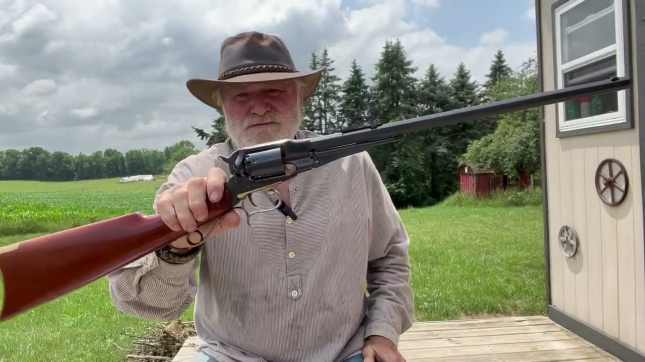 Револьверный карабин Remington: какое классное огнестрельное оружие! #capandball #blackpowder #gu...