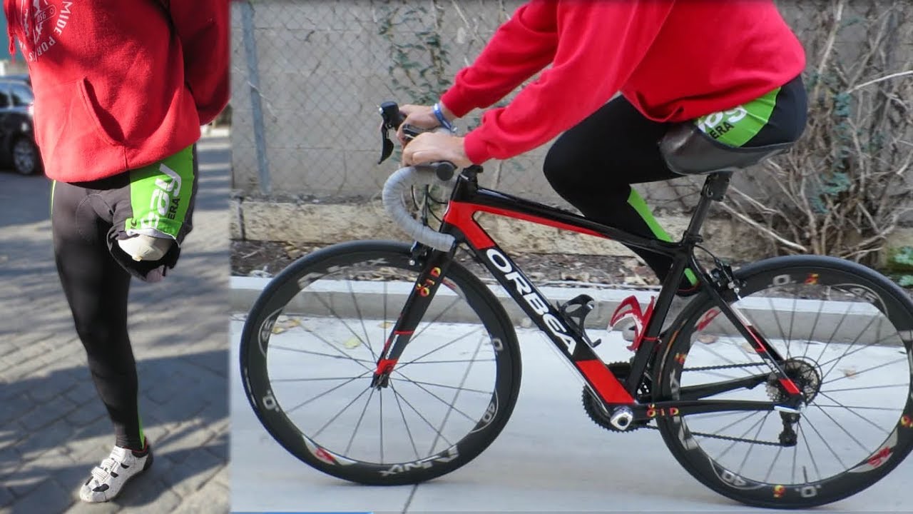 Adaptación para bicicleta en amputado transfemoral