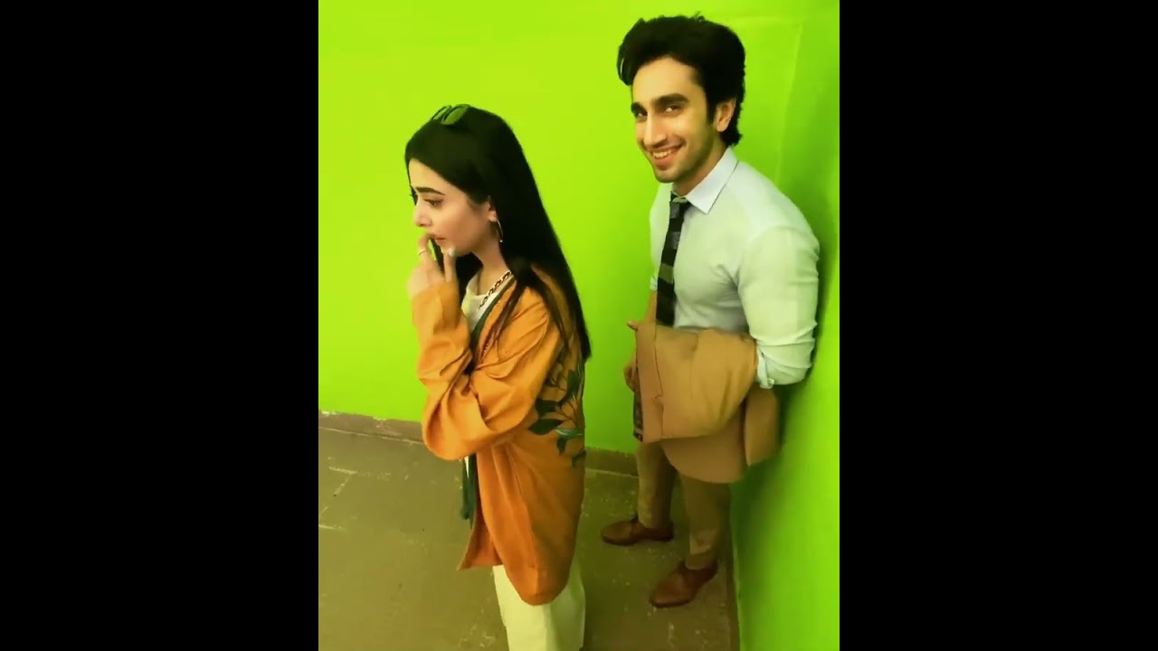 Gorgeous Sehar Khan and Hamza Sohail Behind the scene of Ramadan spacial drama Fairy Tale